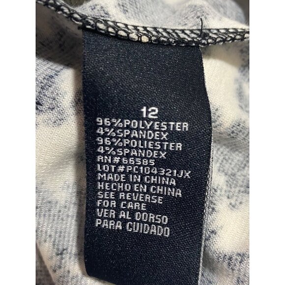 Perceptions New York Fit & Flare Dress Women's Size 12 Black & White Belted NWT - Picture 8 of 9